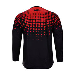 HOLOKOLO Tricou de ciclism cu mânecă lungă de vară - INFRARED MTB LONG - roșu/negru